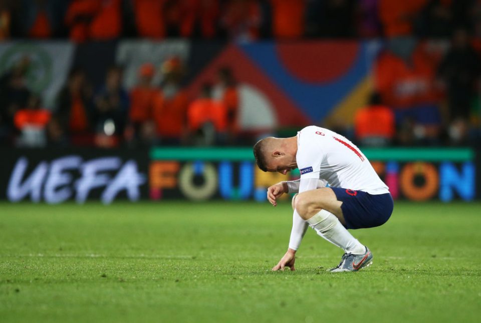GUIMARAES, PORTUGAL - JUNE 06:  Ross Barkley of England looks dejected in defeat after the UEFA Nations League Semi-Final match between the Netherlands and England at Estadio D. Afonso Henriques on June 06, 2019 in Guimaraes, Portugal. (Photo by Jan Kruger/Getty Images)
