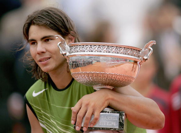 Nadal won his first title at Roland Garros in 2005 as a 19-year-old