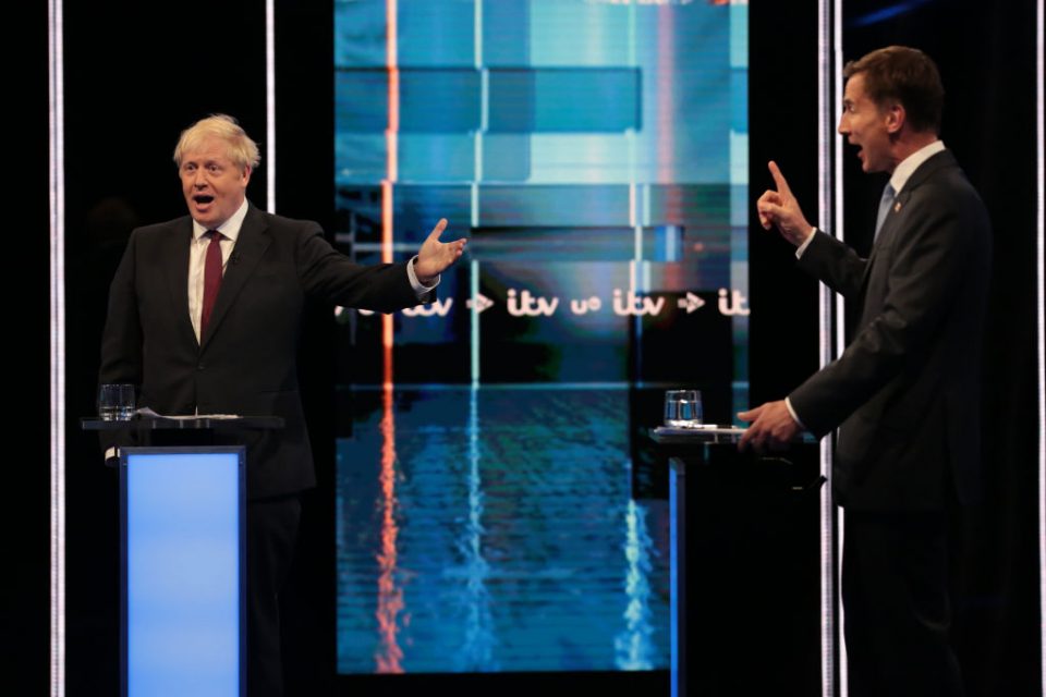 Conservative leadership debate: Boris Johnson and Jeremy Hunt engage in some personal attacks