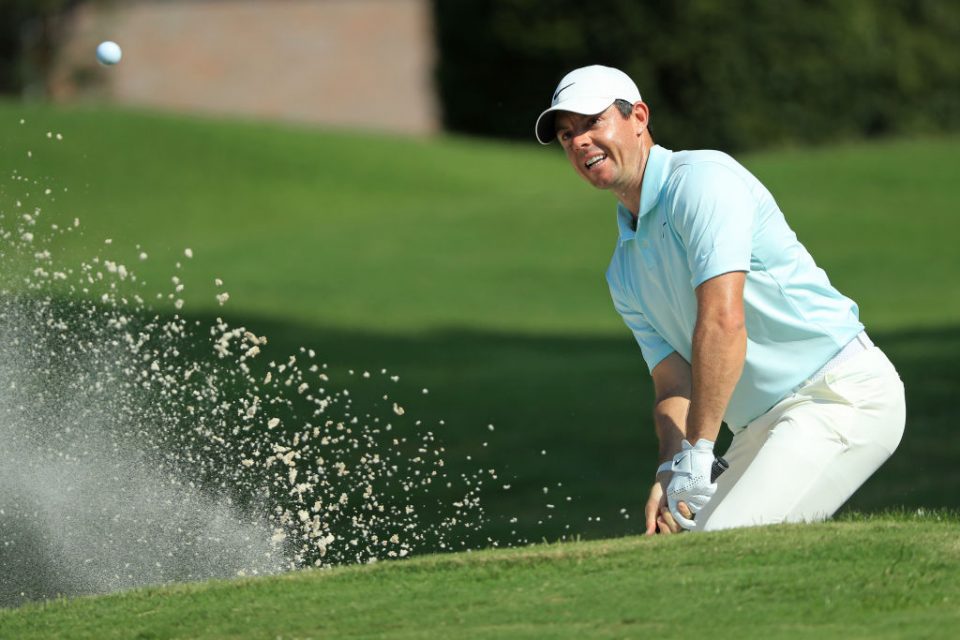 MEMPHIS, TENNESSEE - JULY 28: Rory McIlroy of Northern Ireland plays a shot on the 16th hole during the final round of the World Golf Championship-FedEx St Jude Invitational at TPC Southwind on July 28, 2019 in Memphis, Tennessee. (Photo by Sam Greenwood/Getty Images)