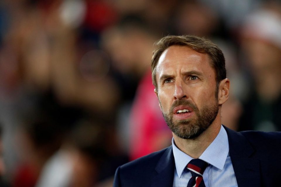 England's manager Gareth Southgate reacts during the UEFA Euro 2020 qualifying Group A football match between England and Kosovo at St Mary's stadium in Southampton, southern England on September 10, 2019. (Photo by Adrian DENNIS / AFP) / NOT FOR MARKETING OR ADVERTISING USE / RESTRICTED TO EDITORIAL USE        (Photo credit should read ADRIAN DENNIS/AFP/Getty Images)