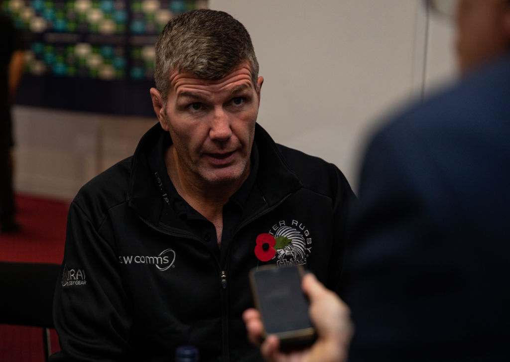 Exeter head coach Rob Baxter