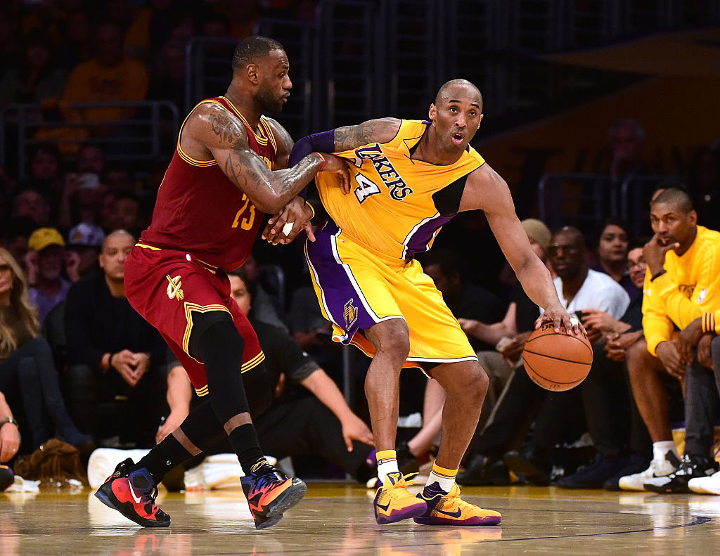 LeBron James and Kobe Bryant