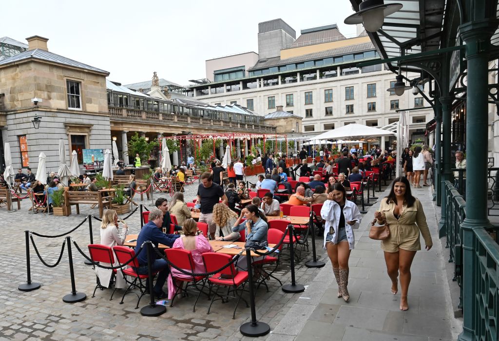 London hospitality firms like restaurants in Covent Garden are suffering from a lack of footfall