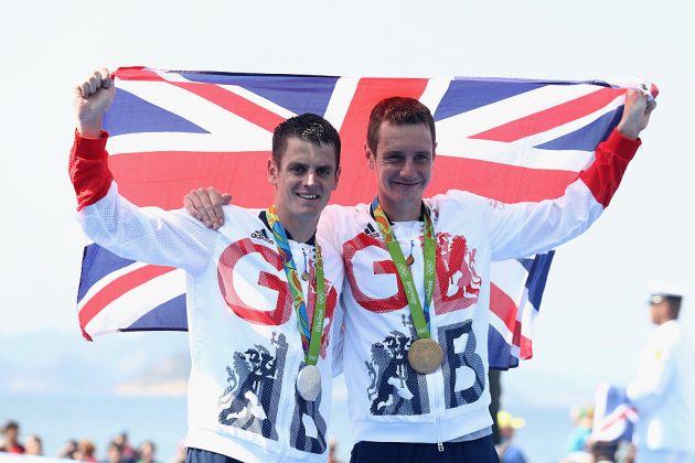 Brownlee and younger brother Jonny (left) took gold and silver respectively at the Rio 2016 Olympics