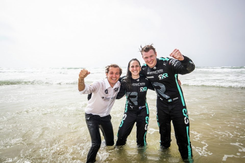 Nico Rosberg celebrated another win for Rosberg X Racing drivers Molly Taylor and Johan Kristoffersson in Senegal last weekend. 