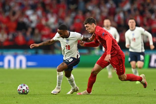 Even late in the Euro 2020 semi-final with Denmark, Raheem Sterling was fresh enough to burst past opponents 